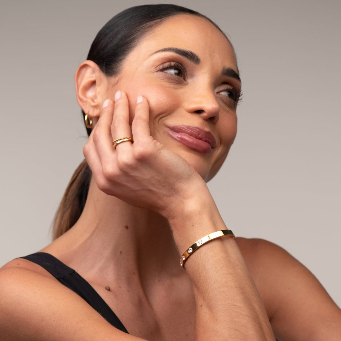 Bracelete Catherine Banhado em Ouro 18k - Murano Joias