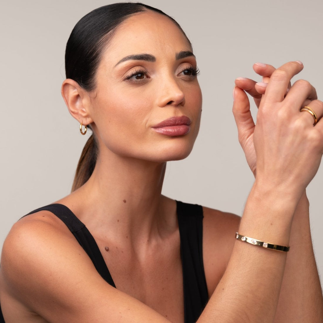 Bracelete Catherine Banhado em Ouro 18k - Murano Joias