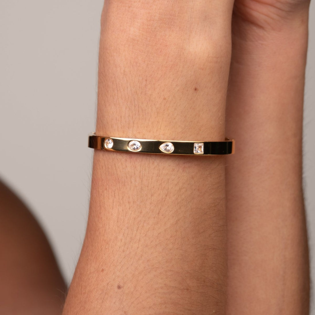 Bracelete Catherine Banhado em Ouro 18k - Murano Joias