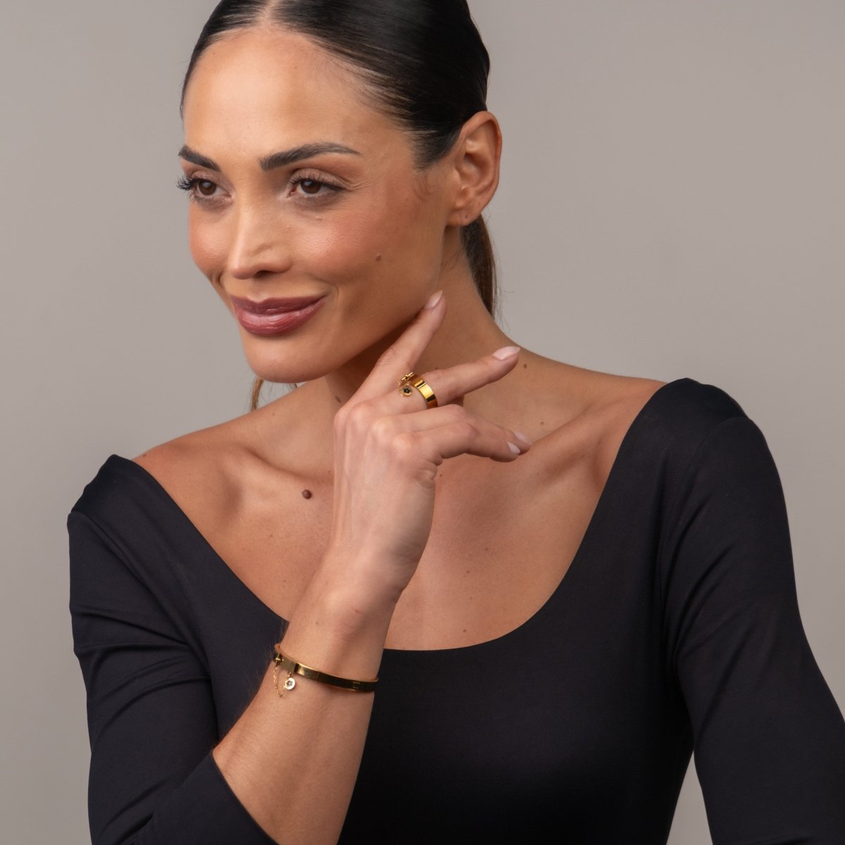 Bracelete Charme Banhado em Ouro 18K - Murano Joias