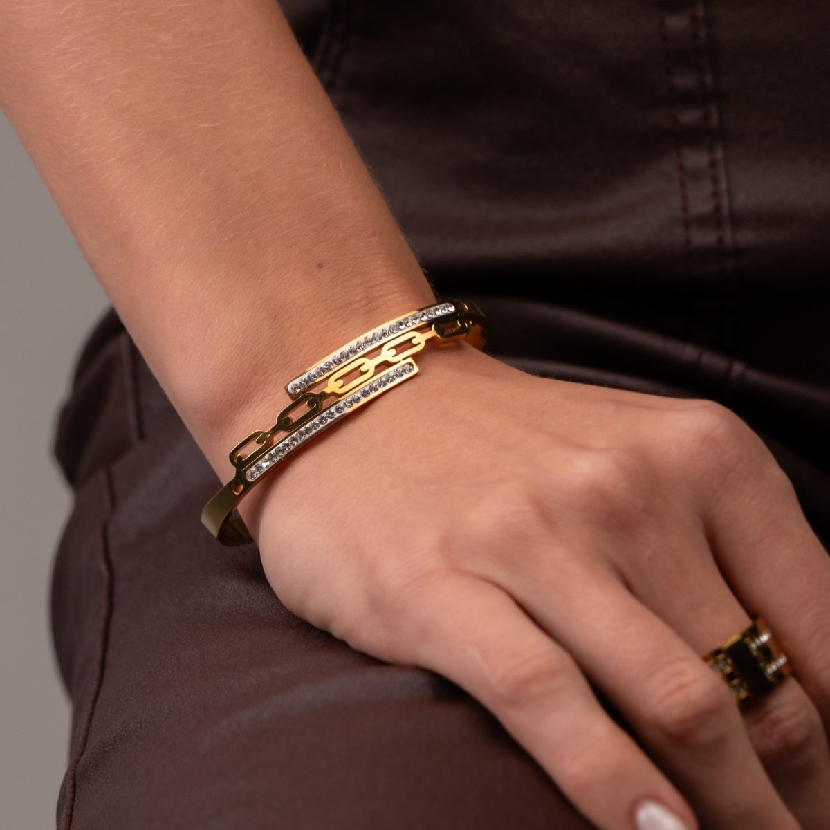 Bracelete Donatela Banhado em Ouro 18K - Murano Joias