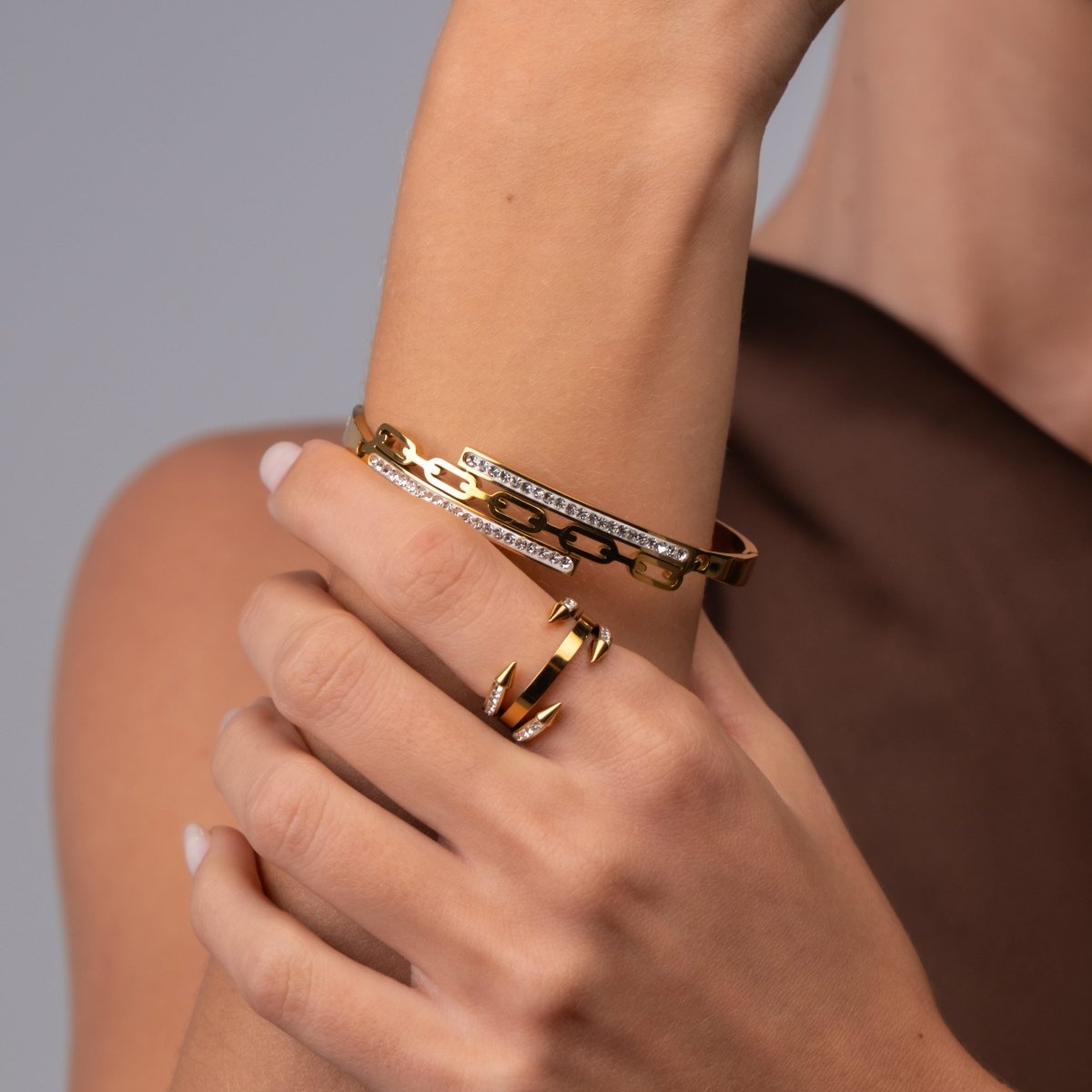 Bracelete Donatela Banhado em Ouro 18K - Murano Joias