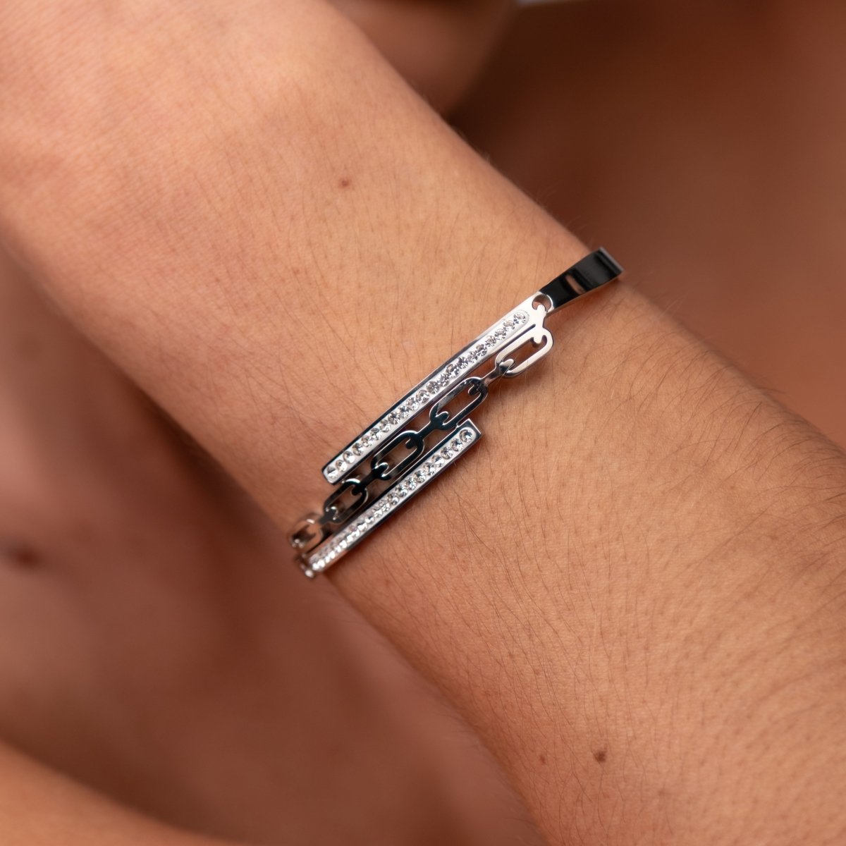 Bracelete Donatela - Prata - Murano Joias