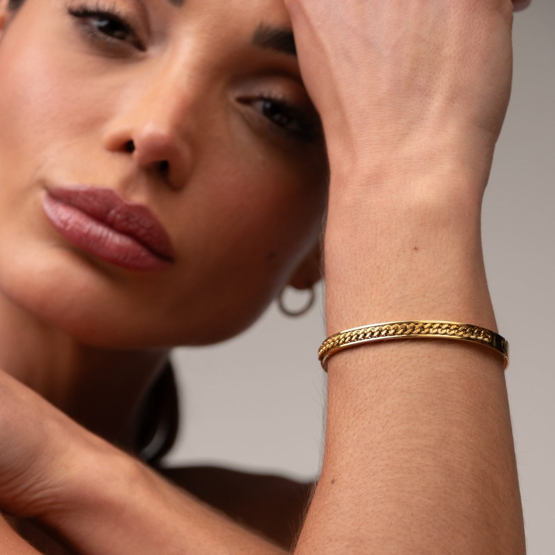 Bracelete Elos Banhado em Ouro 18K - Murano Joias