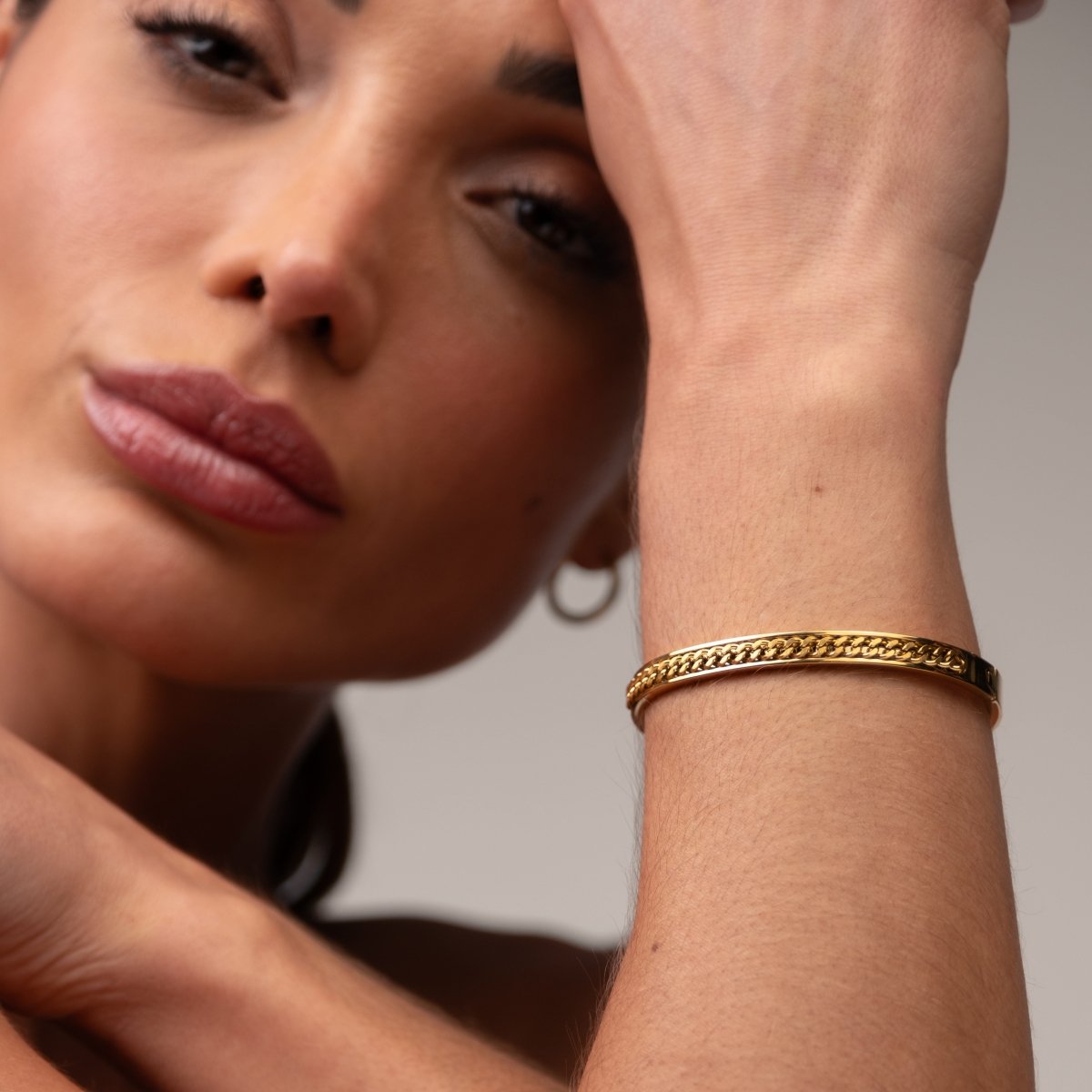 Bracelete Elos Banhado em Ouro 18K - Murano Joias