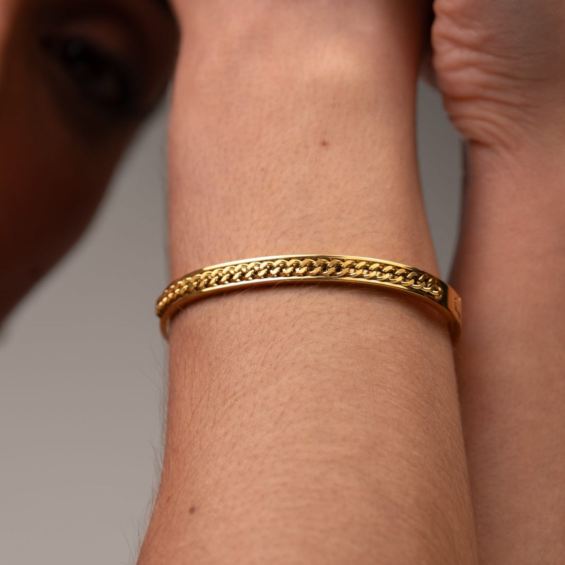 Bracelete Elos Banhado em Ouro 18K - Murano Joias