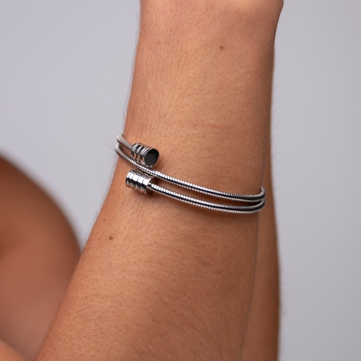 Bracelete Espiral Tríplice - Prata - Murano Joias