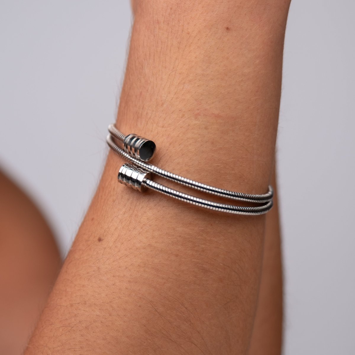 Bracelete Espiral Tríplice - Prata - Murano Joias
