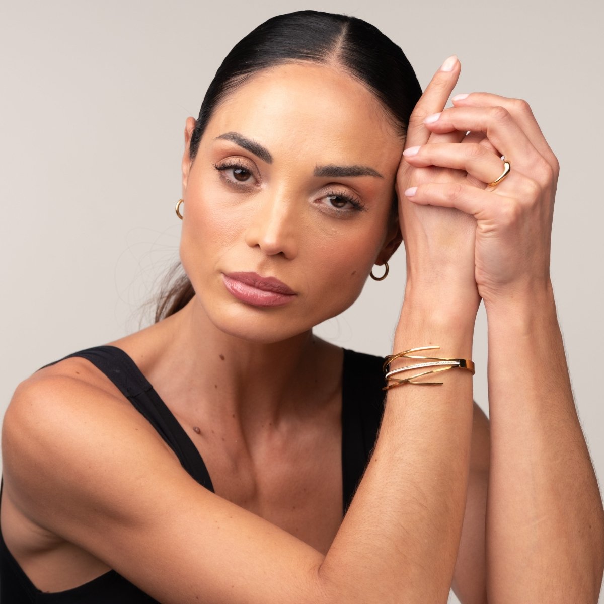 Bracelete Florence Zircônia Banhada em Ouro 18K - Murano Joias