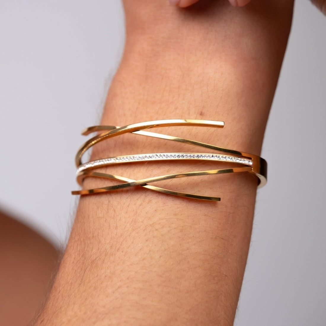Bracelete Florence Zircônia Banhada em Ouro 18K - Murano Joias