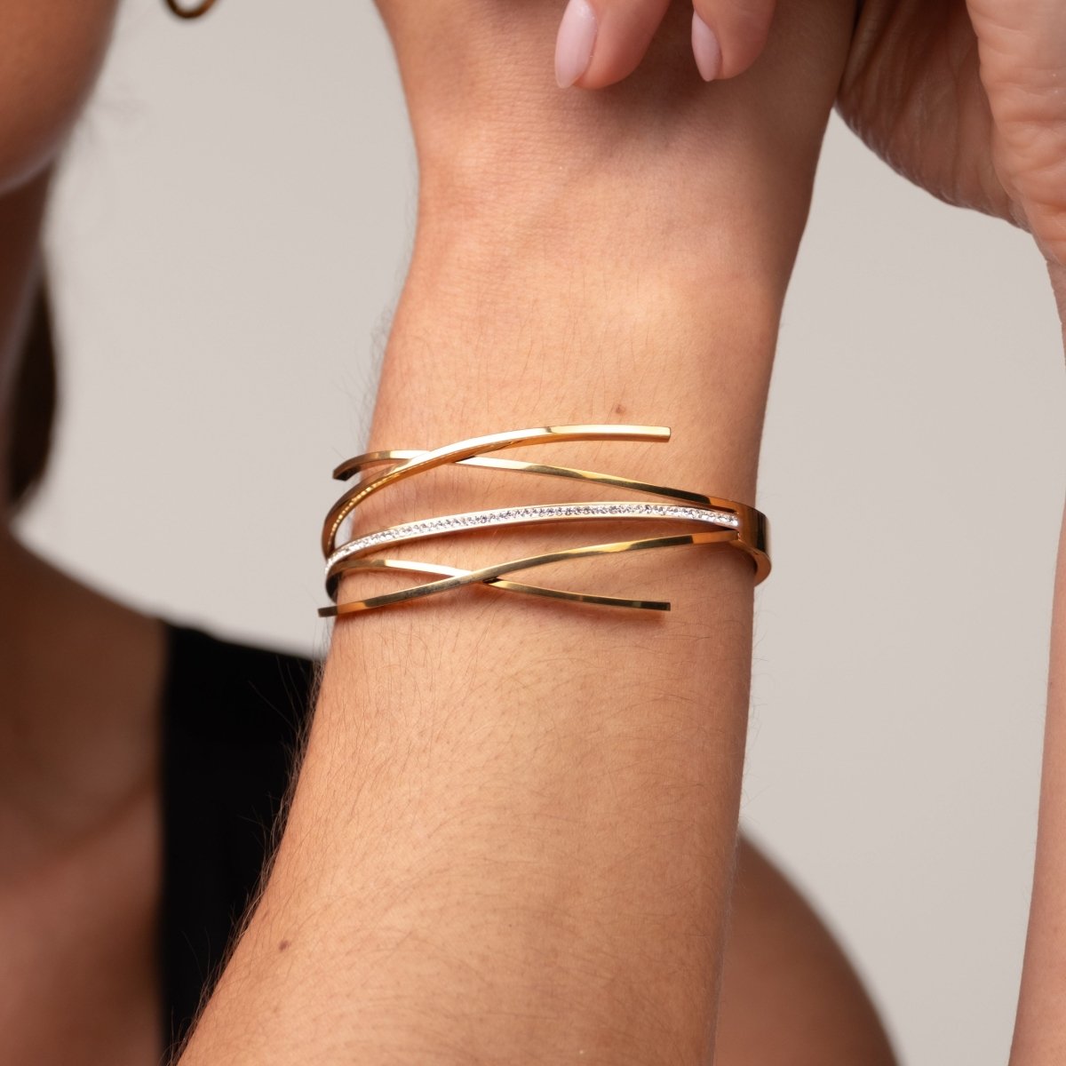 Bracelete Florence Zircônia Banhada em Ouro 18K - Murano Joias