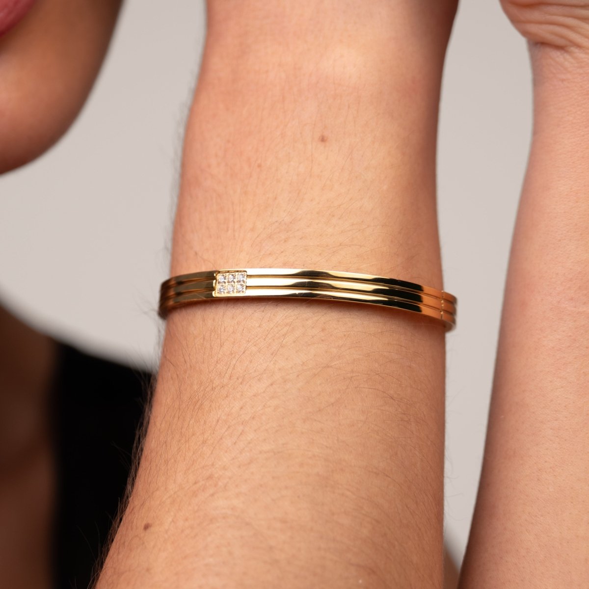 Bracelete Hanna Banhado em Ouro 18k - Murano Joias