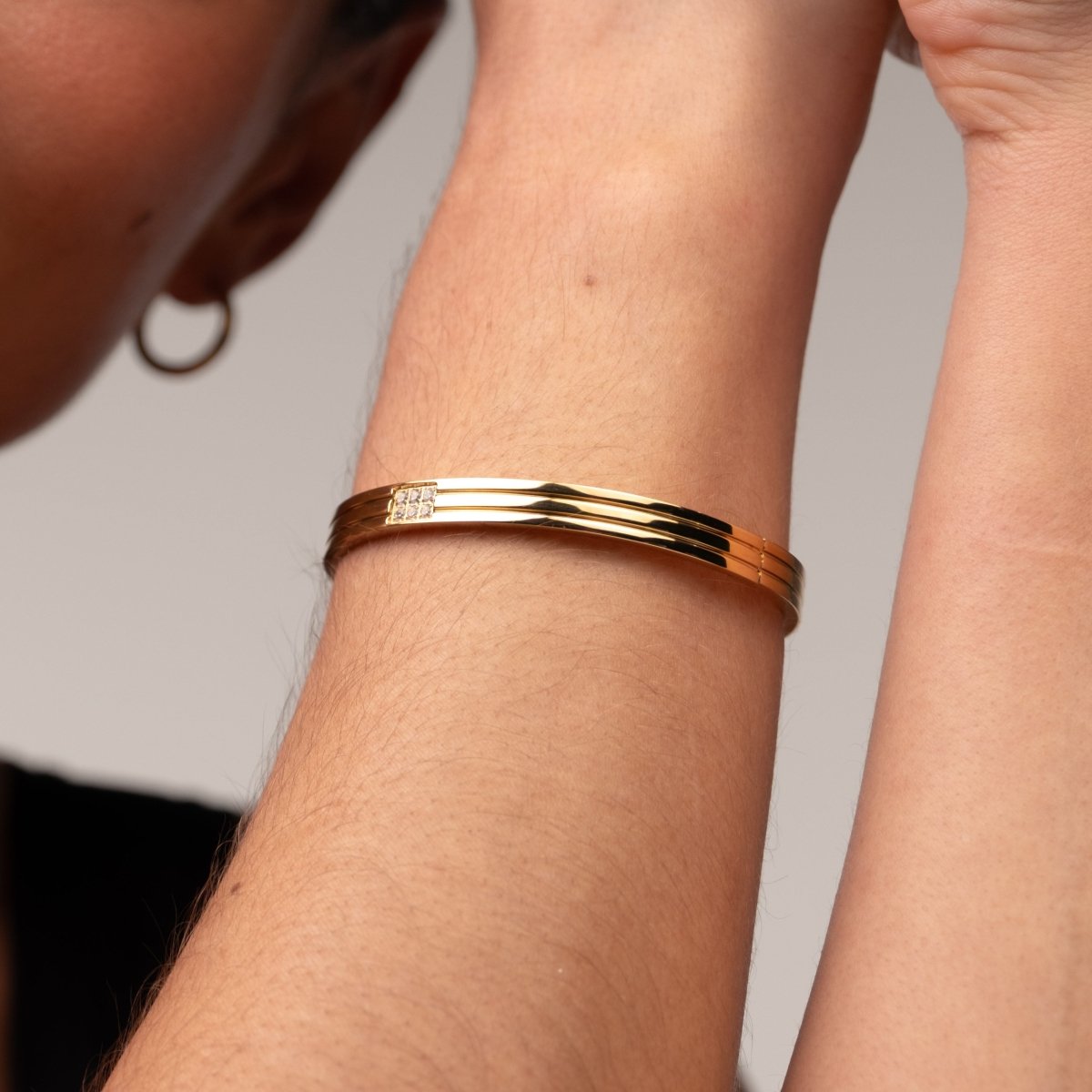 Bracelete Hanna Banhado em Ouro 18k - Murano Joias