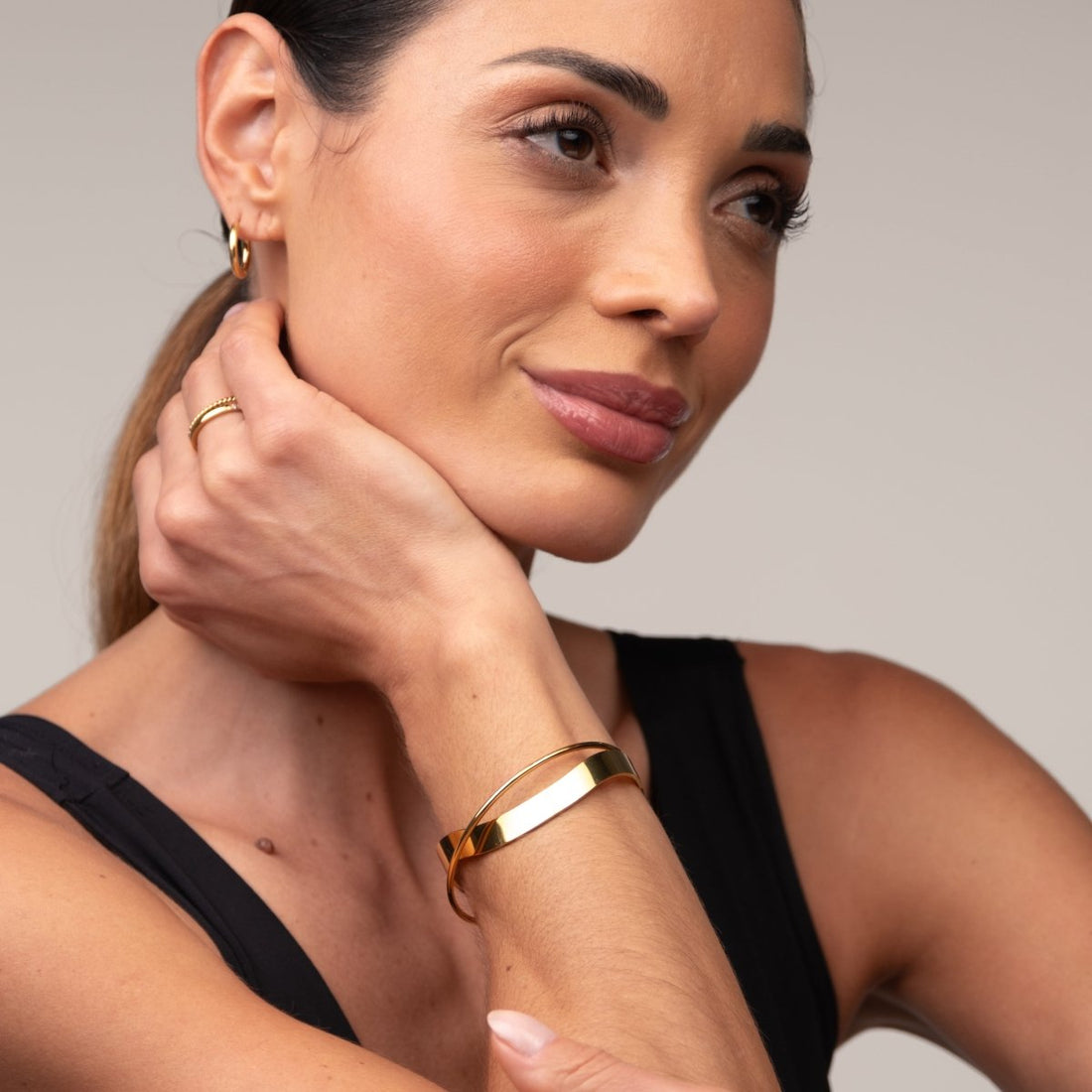 Bracelete Inter Banhado em Ouro 18k - Murano Joias