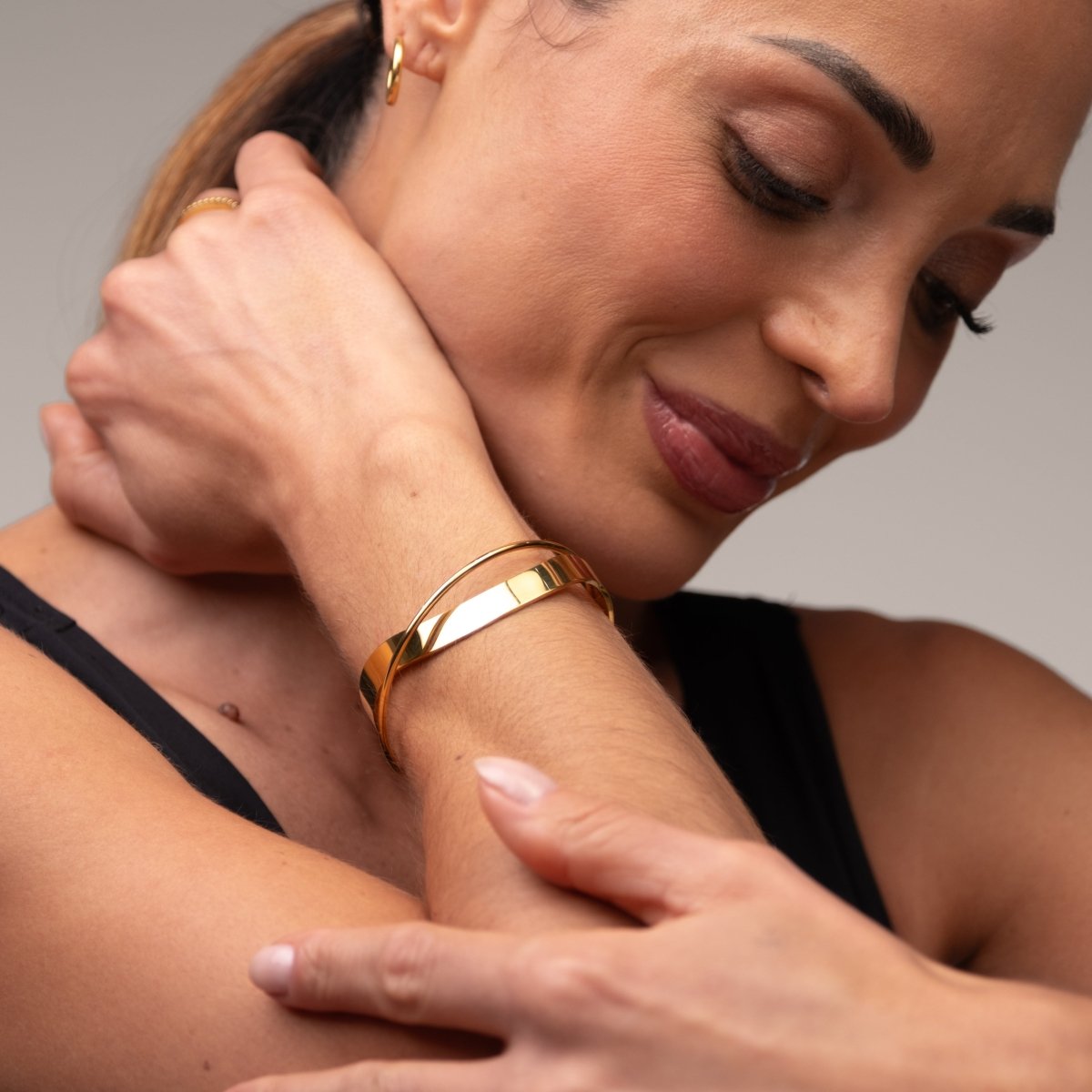 Bracelete Inter Banhado em Ouro 18k - Murano Joias