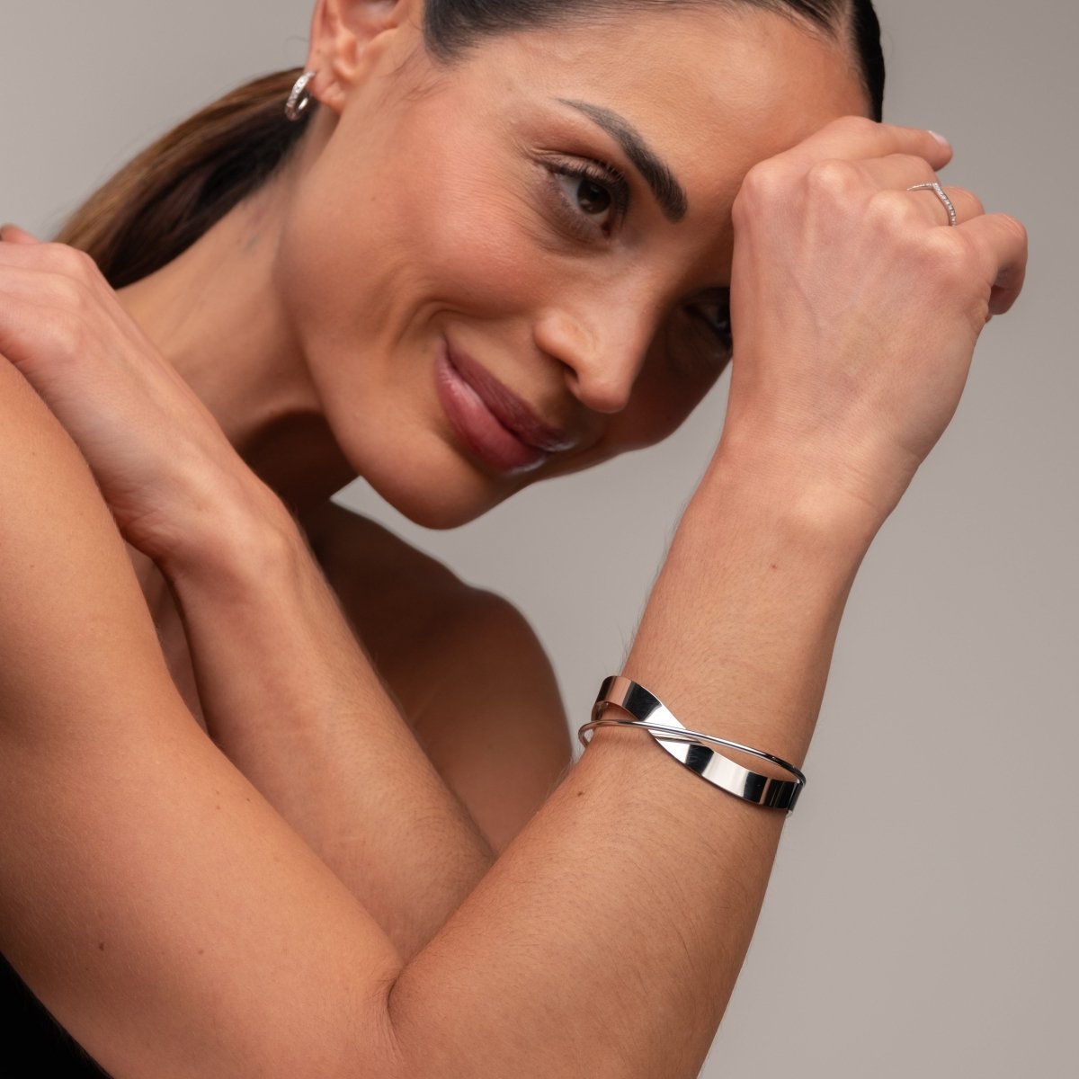 Bracelete Inter - Prata - Murano Joias