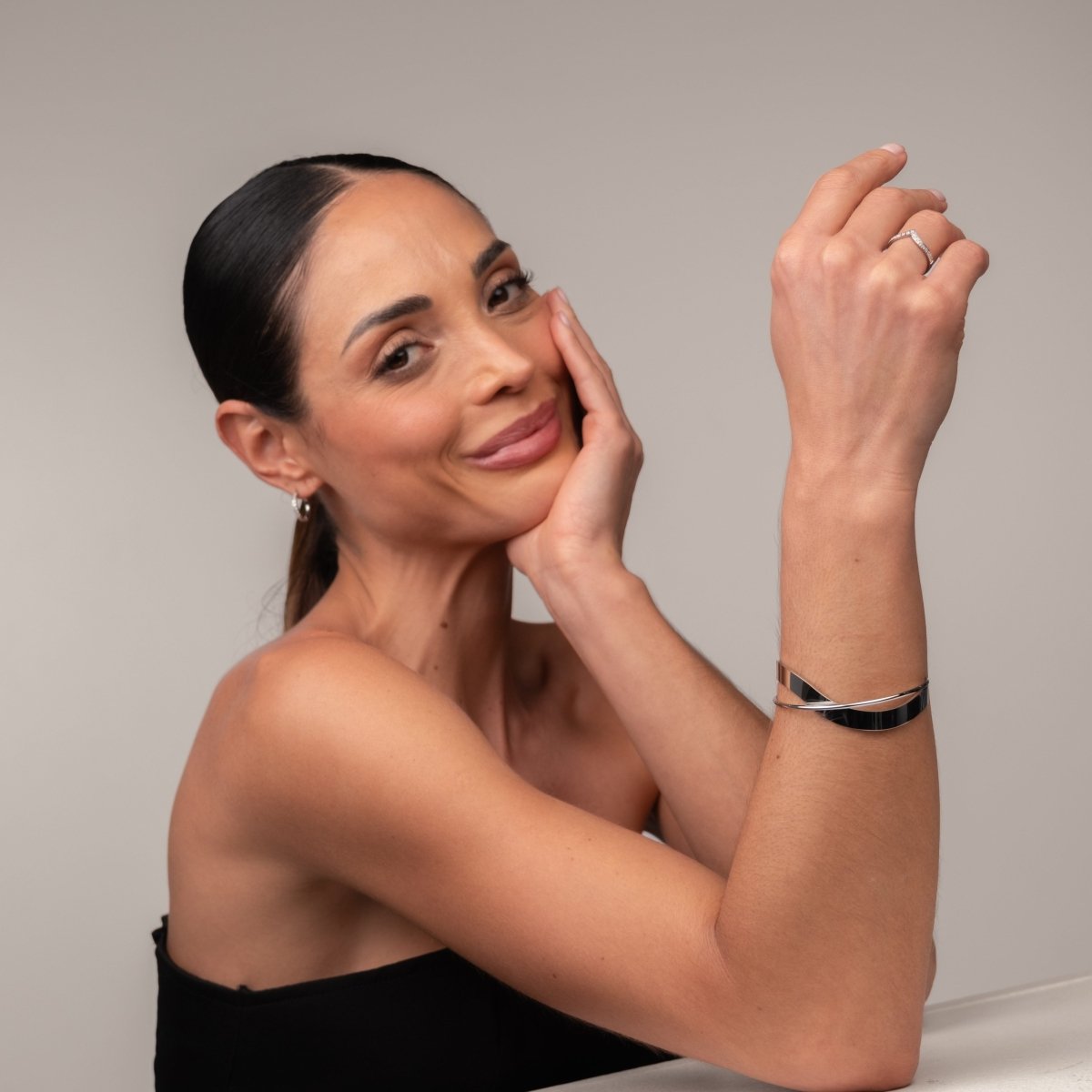 Bracelete Inter - Prata - Murano Joias