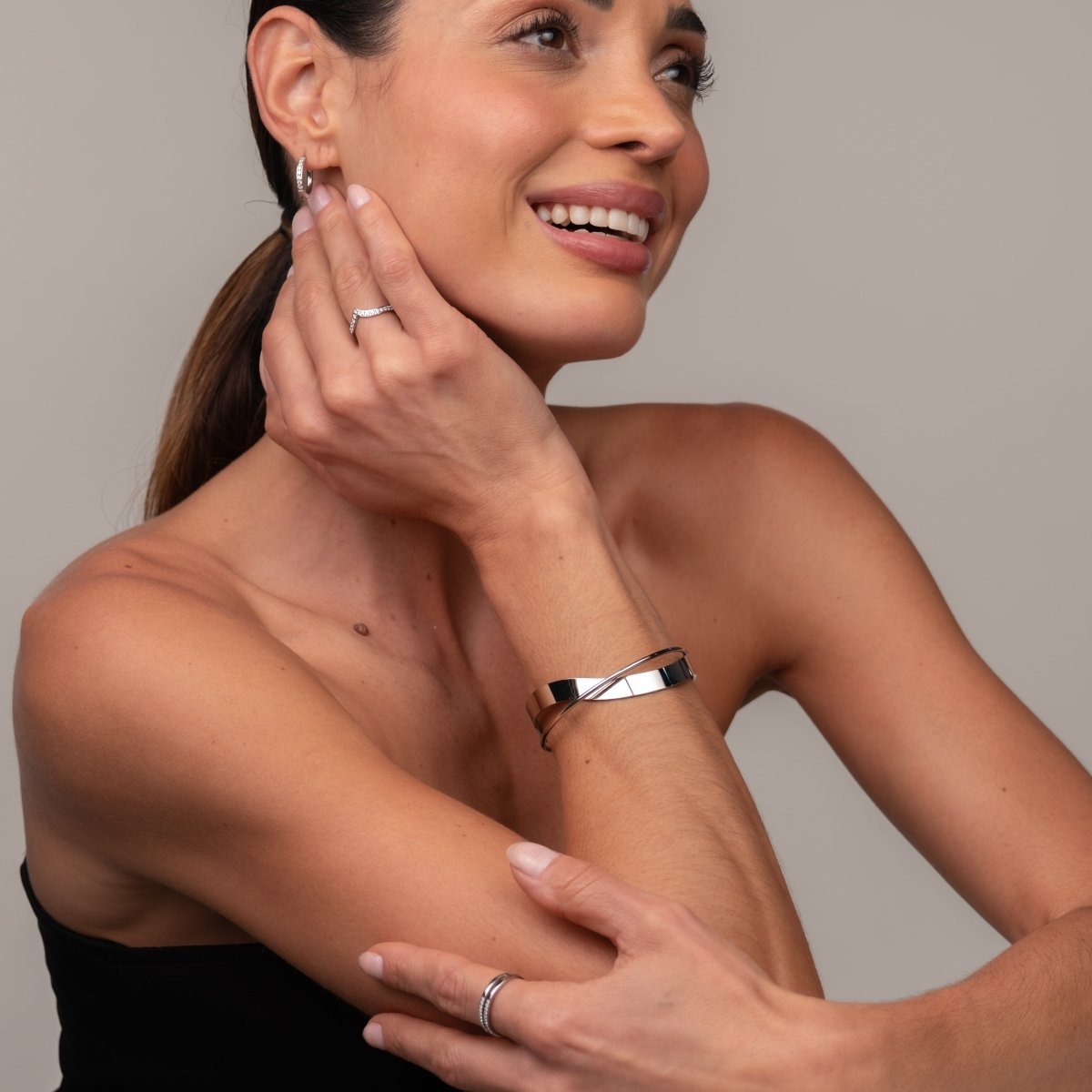 Bracelete Inter - Prata - Murano Joias
