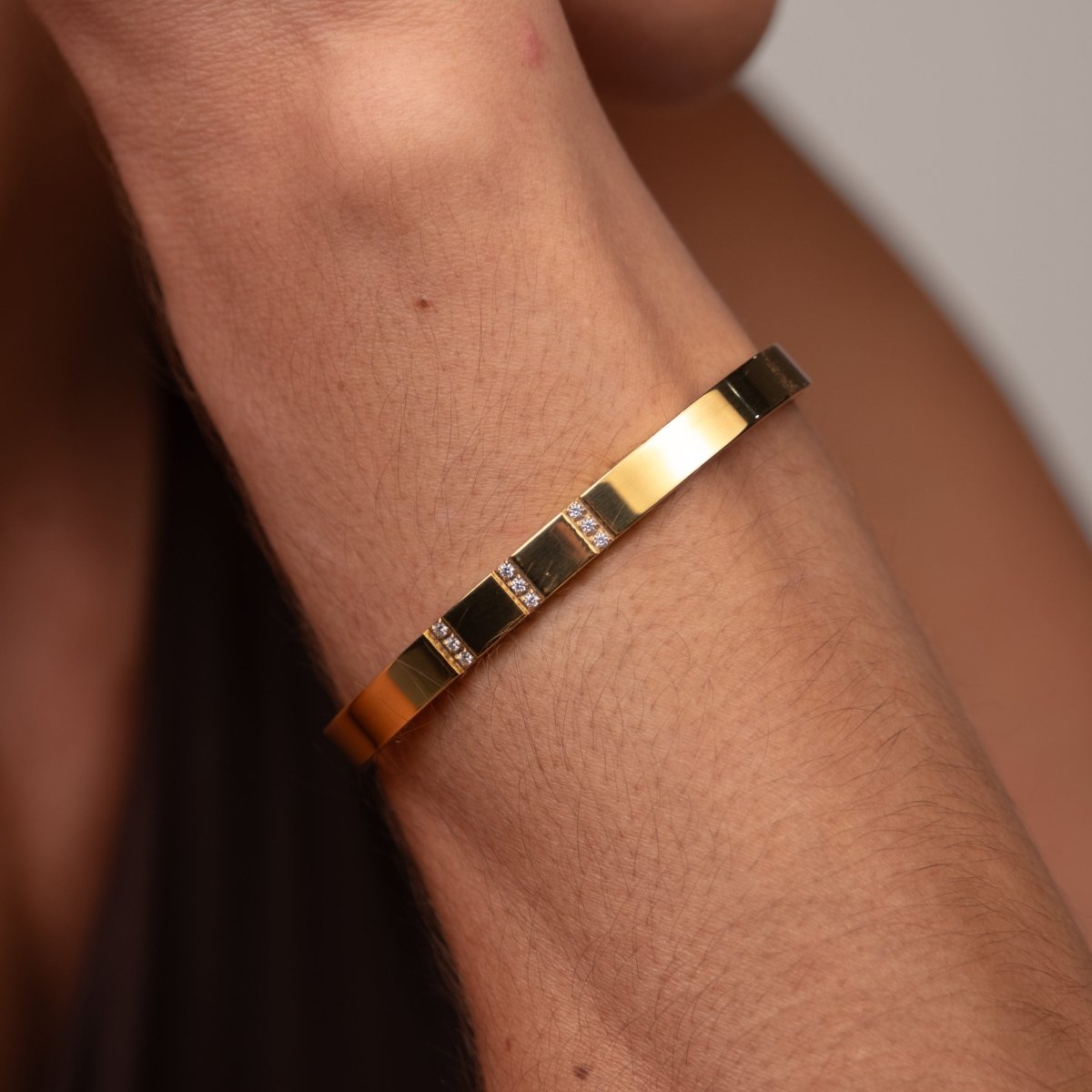 Bracelete Minimal Banhado em Ouro 18k - Murano Joias
