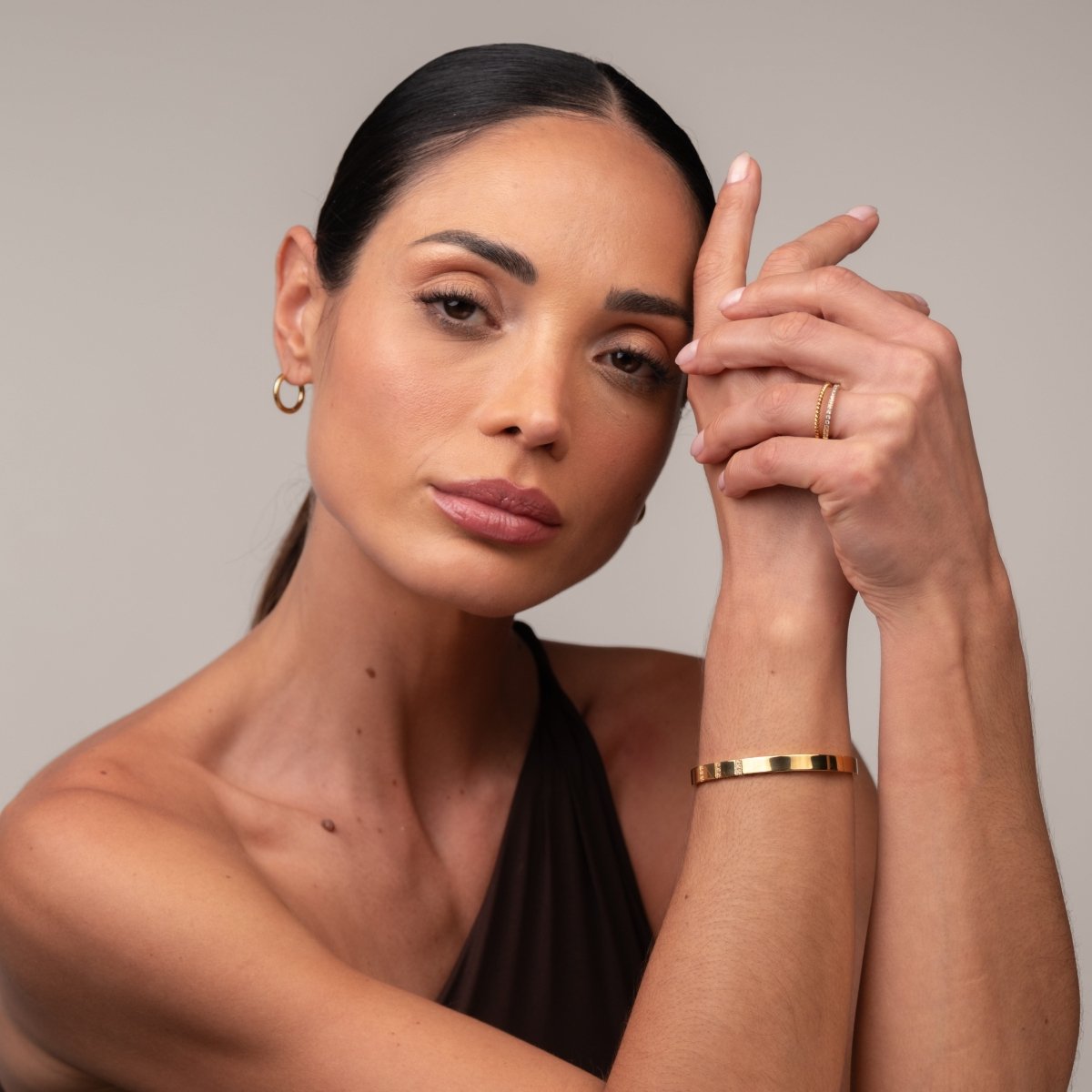 Bracelete Minimal Banhado em Ouro 18k - Murano Joias