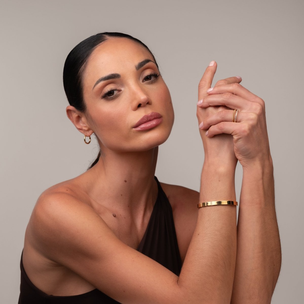 Bracelete Minimal Banhado em Ouro 18k - Murano Joias