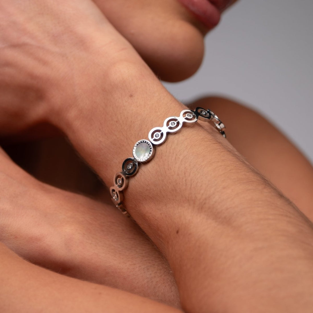 Bracelete Olivia Pedra Zircônia - Prata - Murano Joias