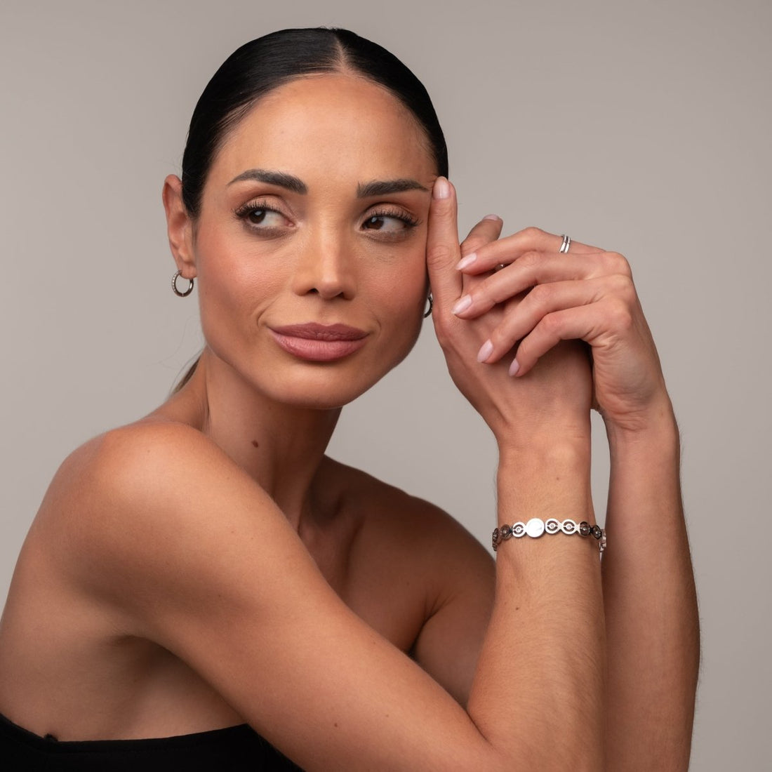 Bracelete Olivia Pedra Zircônia - Prata - Murano Joias