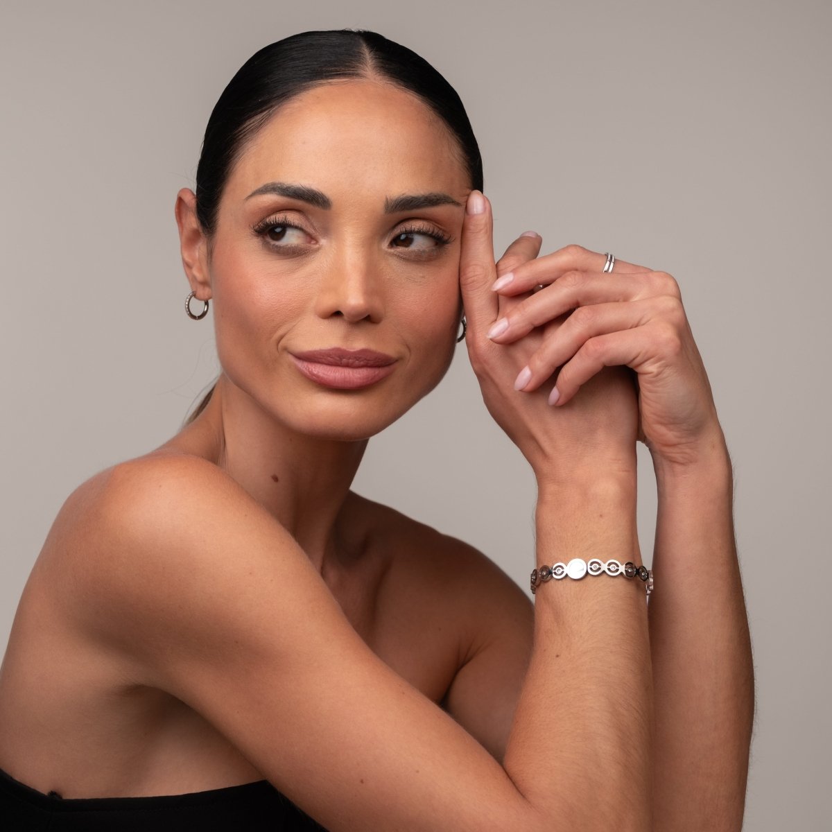 Bracelete Olivia Pedra Zircônia - Prata - Murano Joias