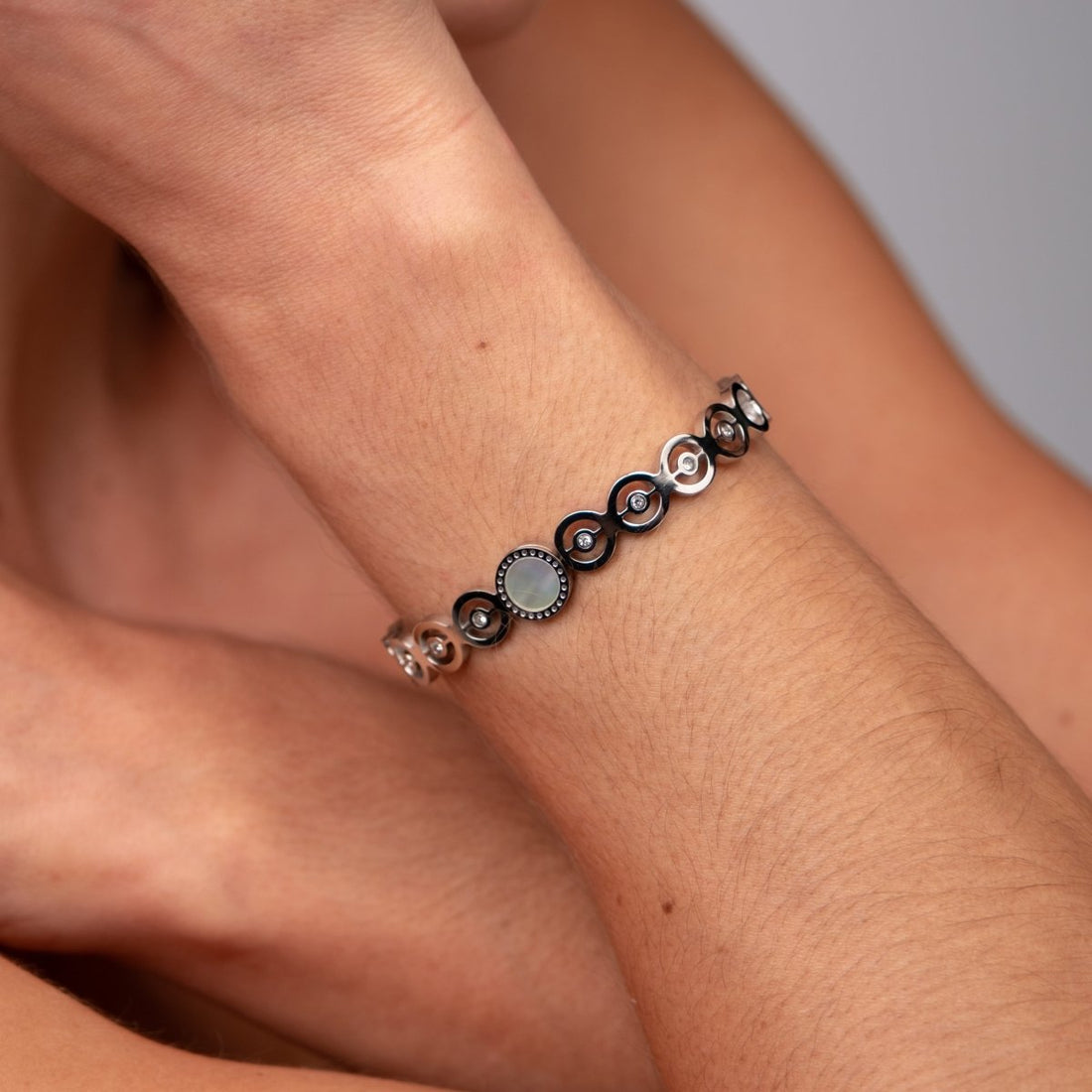 Bracelete Olivia Pedra Zircônia - Prata - Murano Joias