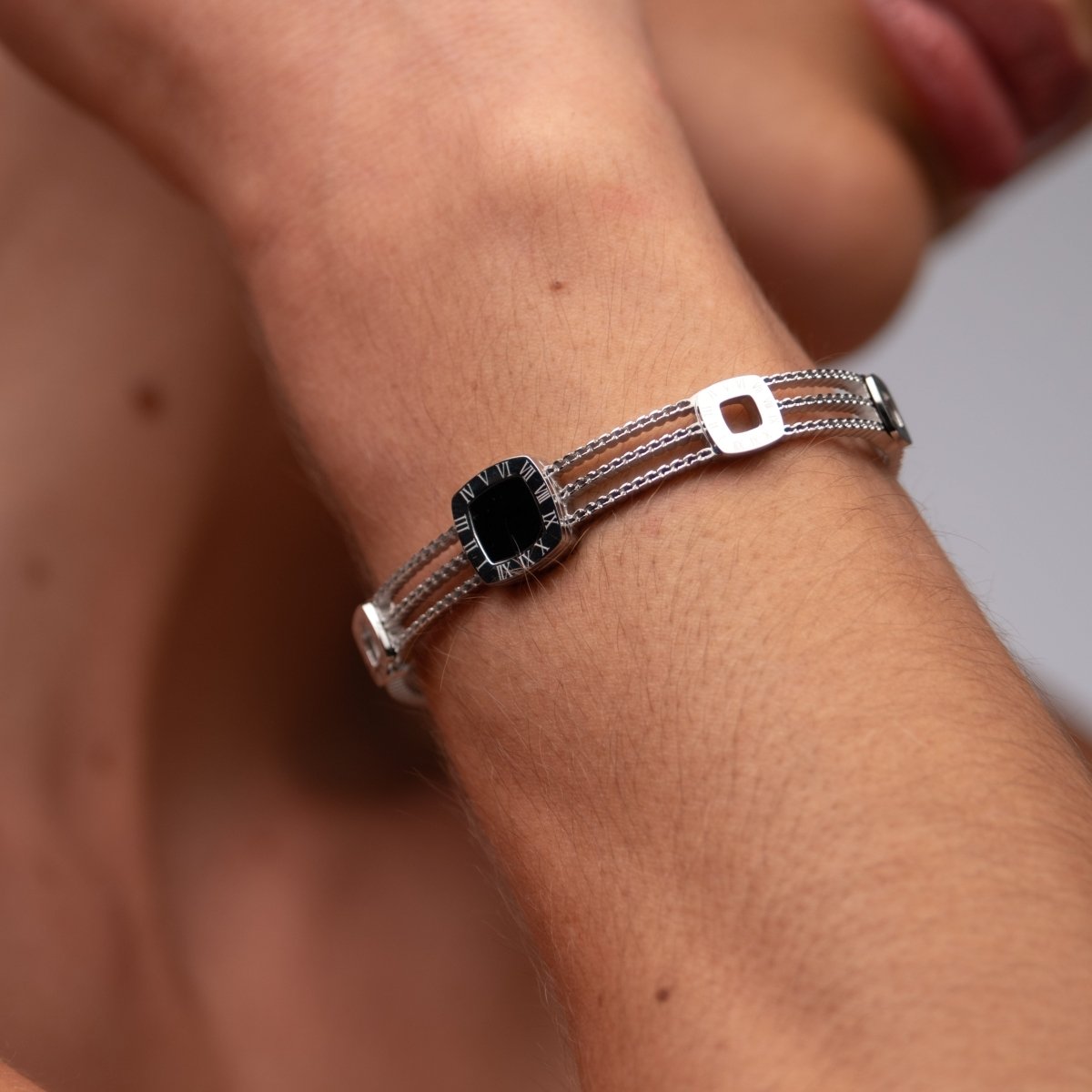 Bracelete Ônix Summer - Prata - Murano Joias