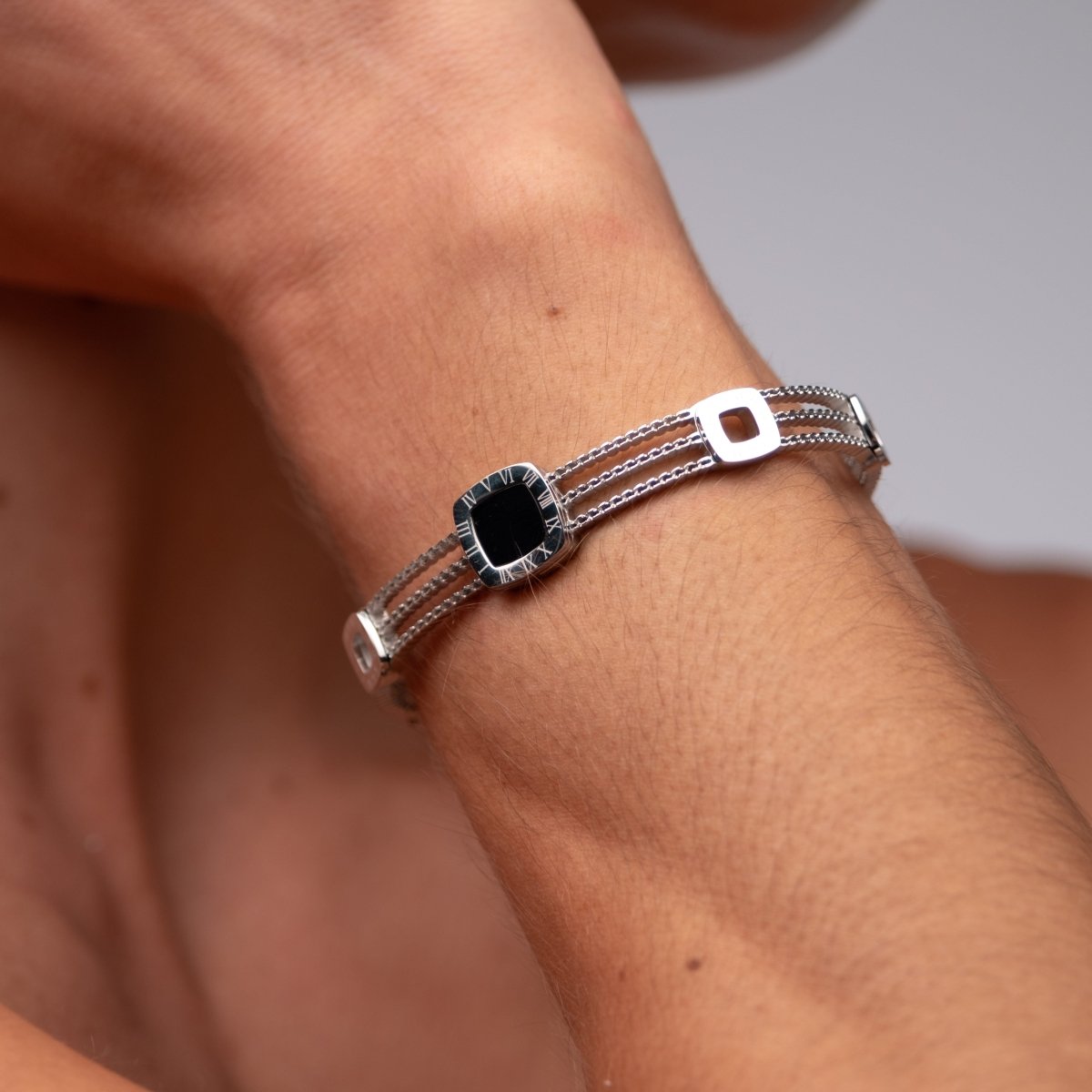 Bracelete Ônix Summer - Prata - Murano Joias