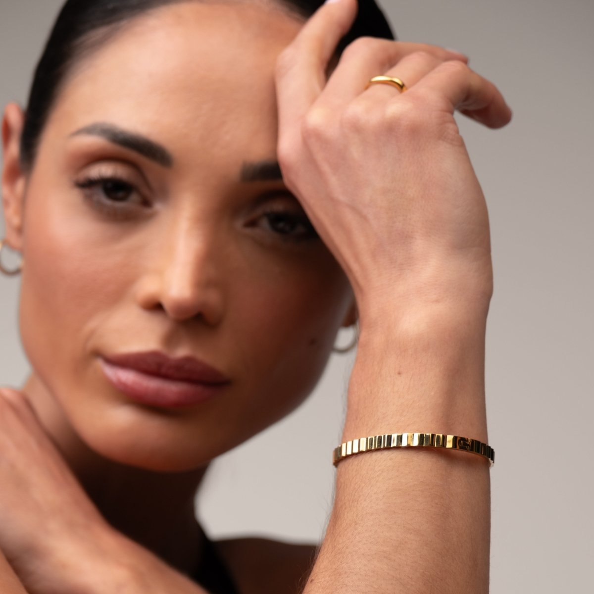 Bracelete Ripple Banhado em Ouro 18k - Murano Joias