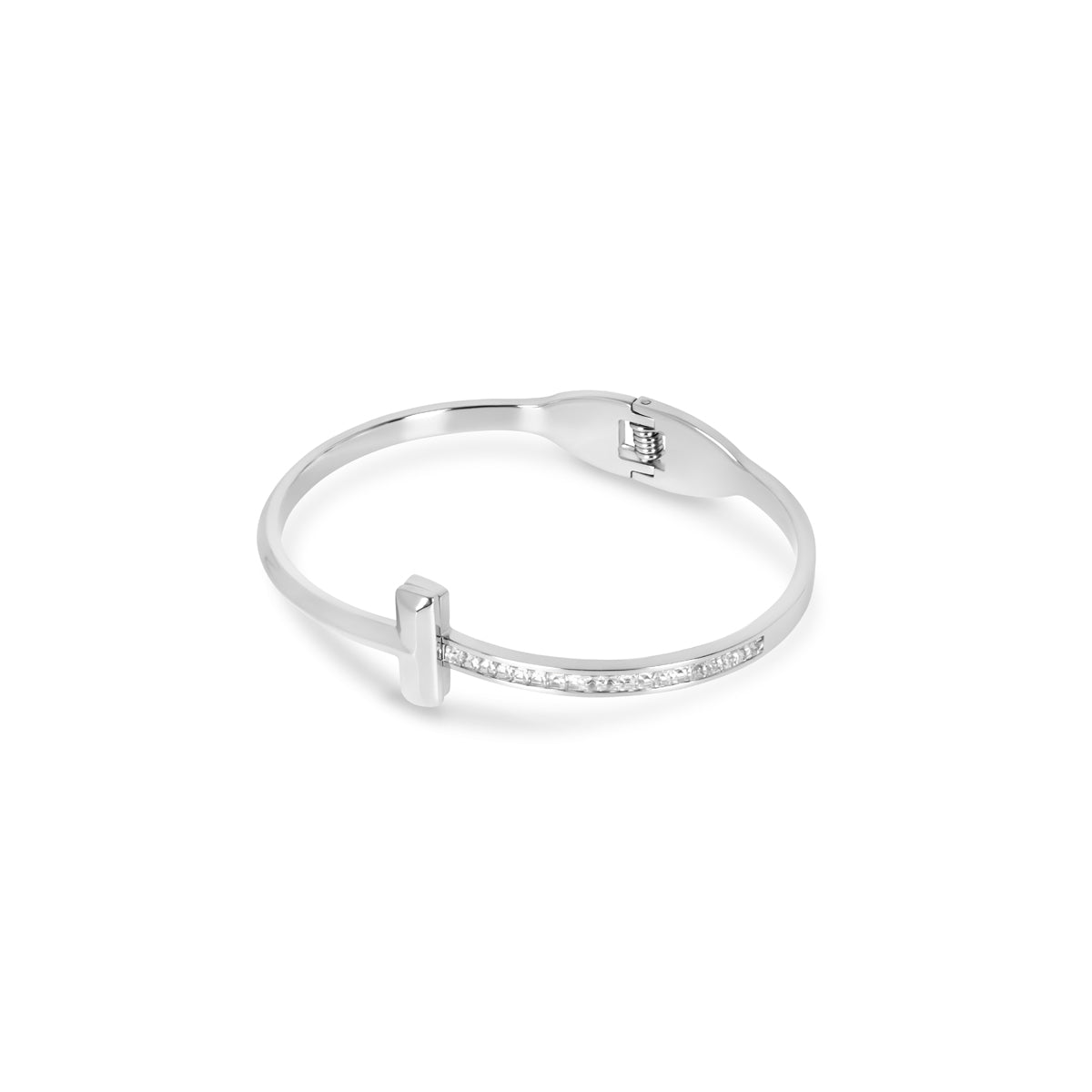 Bracelete T - Bar Elegance - Prata - Murano Joias