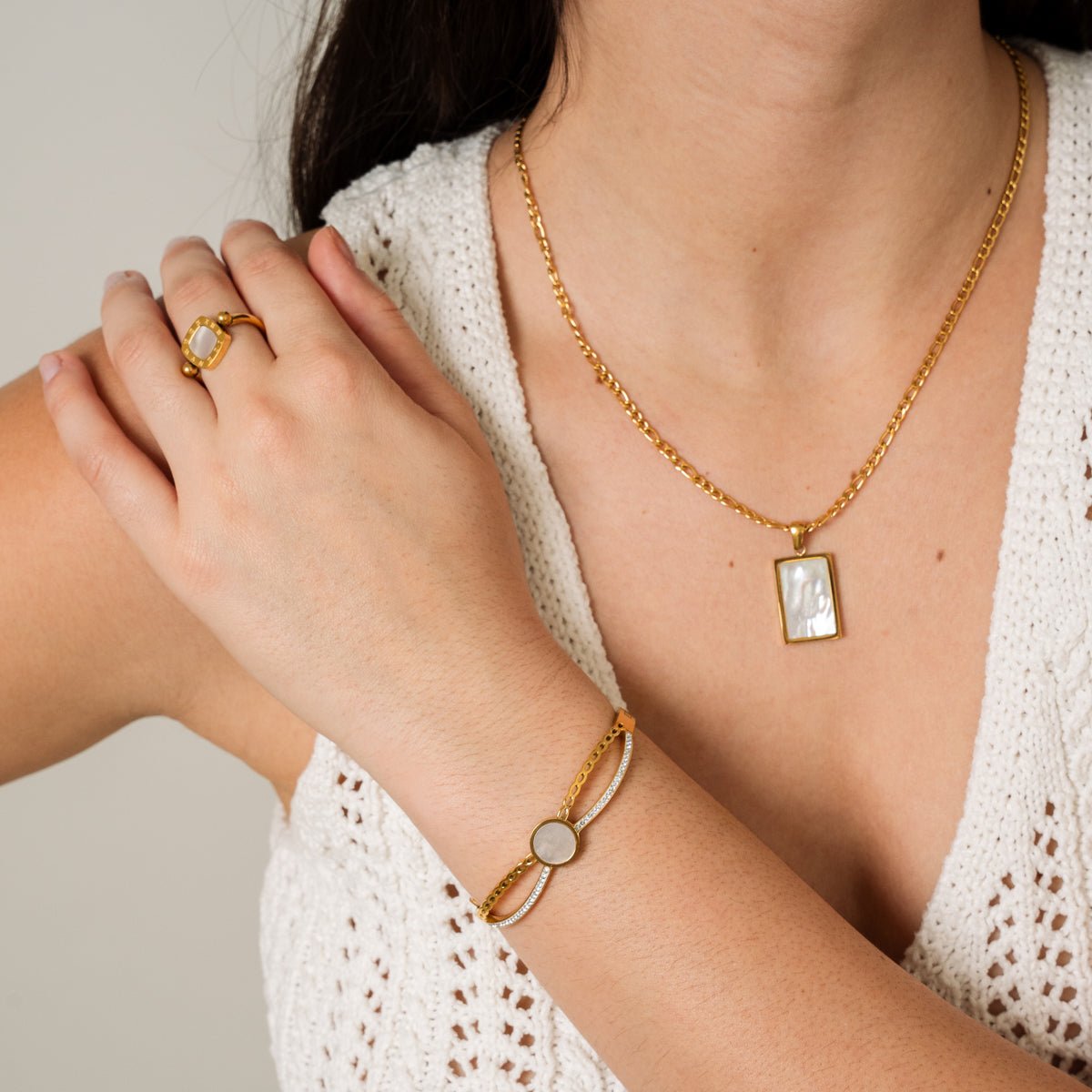 Bracelete Venus Banhado em Ouro 18k - Murano Joias