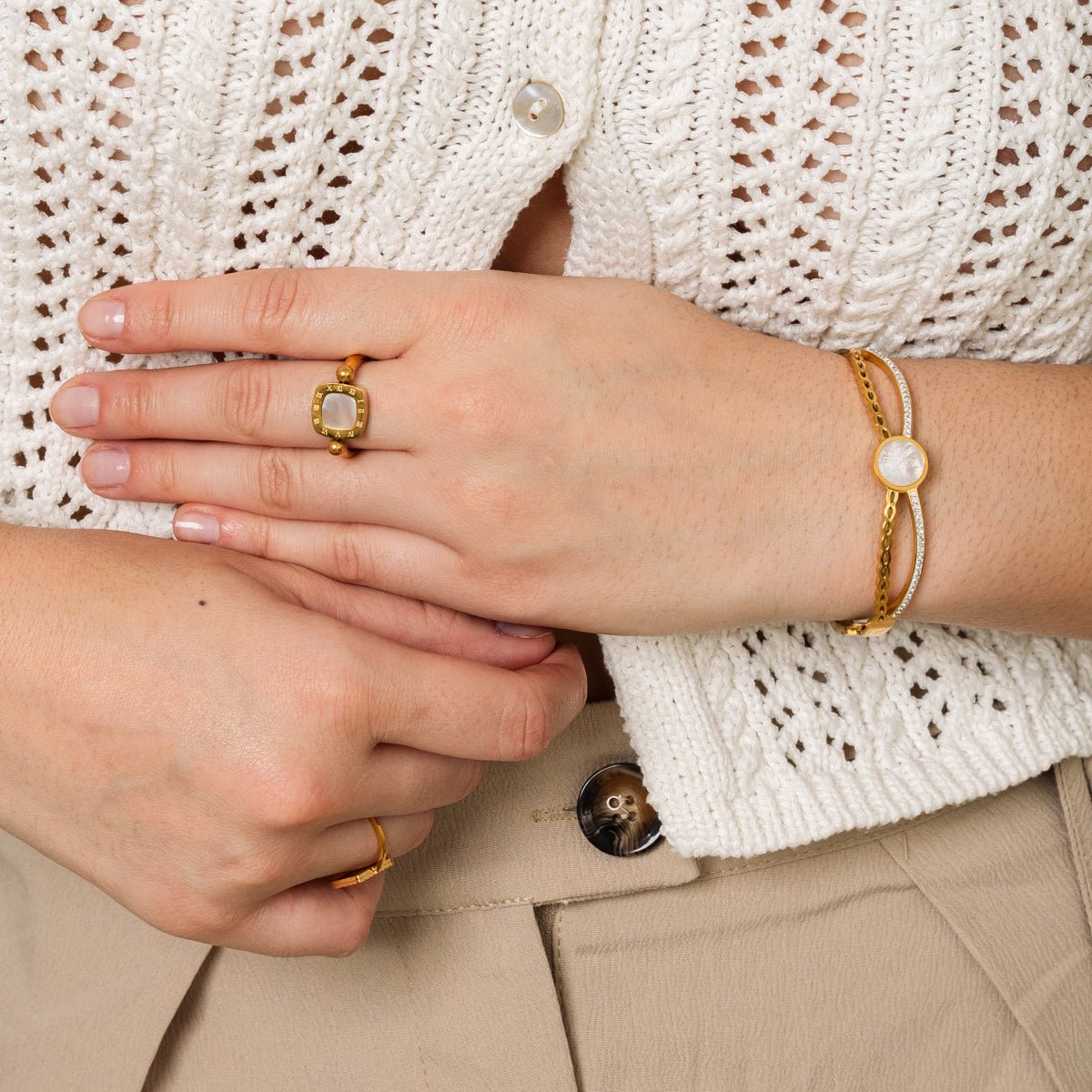 Bracelete Venus Banhado em Ouro 18k - Murano Joias
