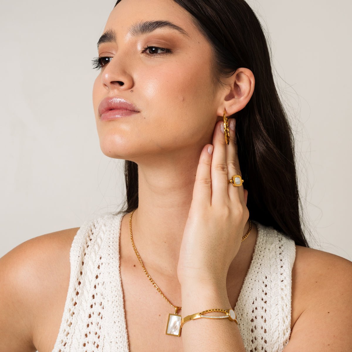Bracelete Venus Banhado em Ouro 18k - Murano Joias