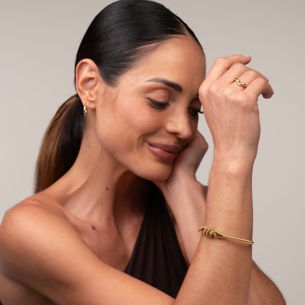 Bracelete Wave Banhado em Ouro 18K - Murano Joias