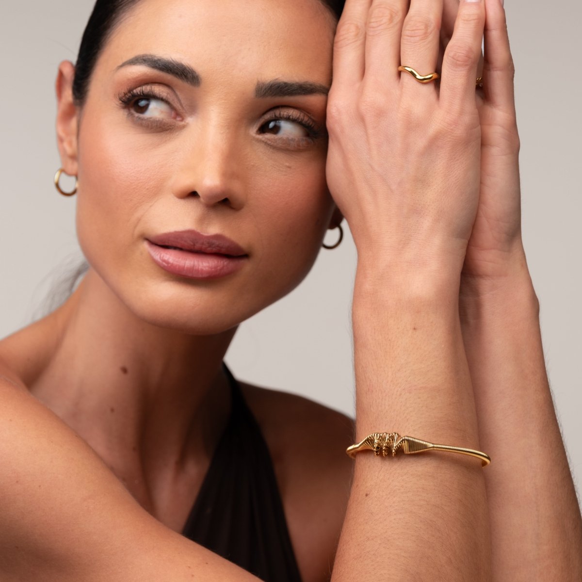 Bracelete Wave Banhado em Ouro 18K - Murano Joias