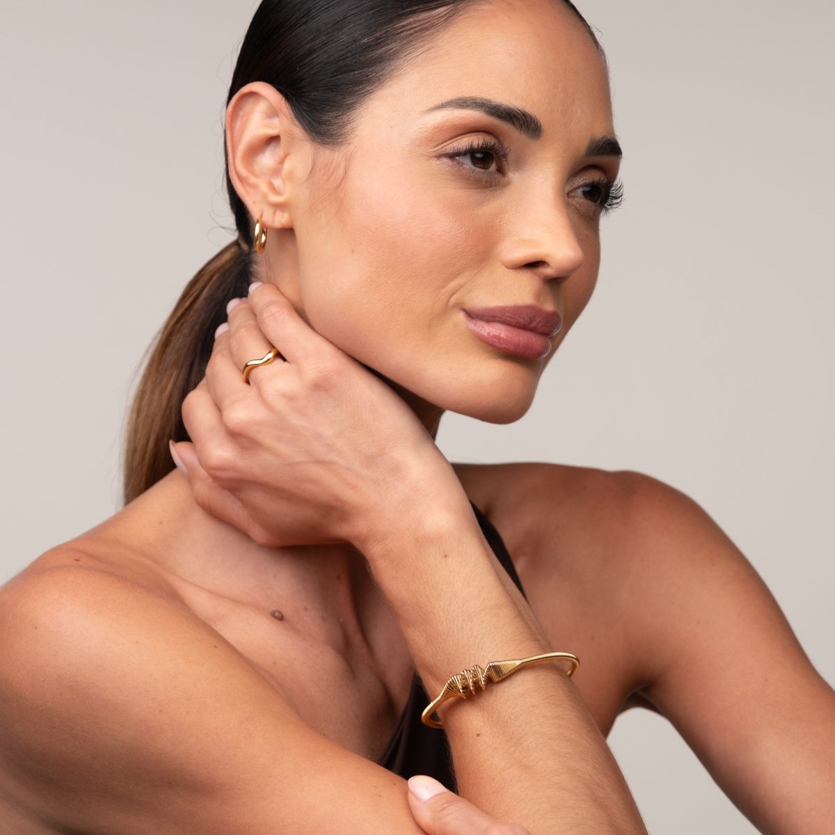 Bracelete Wave Banhado em Ouro 18K - Murano Joias