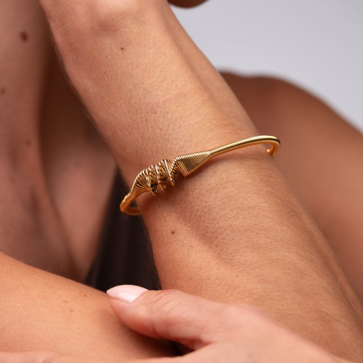 Bracelete Wave Banhado em Ouro 18K - Murano Joias