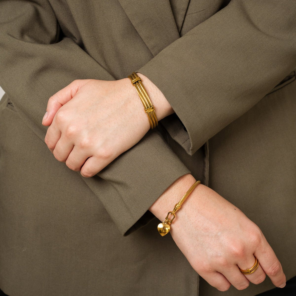 Bracelete Wire Banhado em Ouro 18k - Murano Joias
