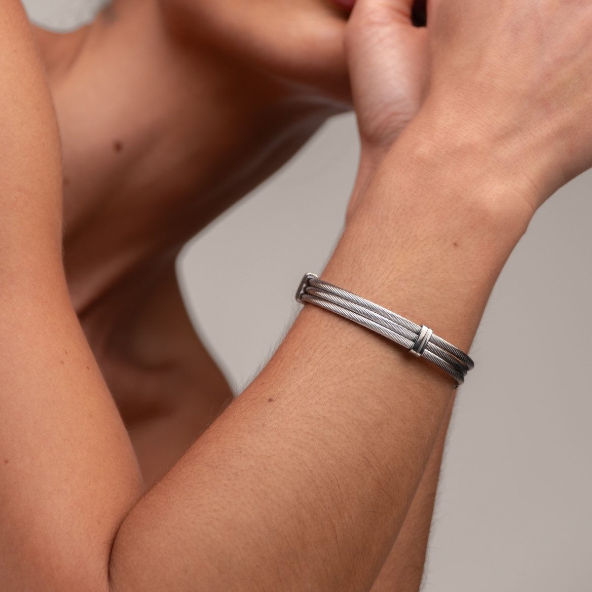 Bracelete Wire - Prata - Murano Joias