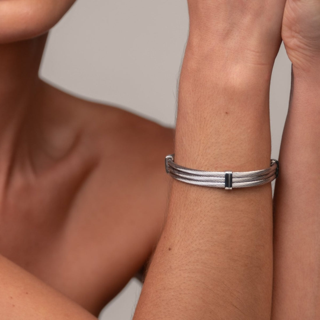 Bracelete Wire - Prata - Murano Joias