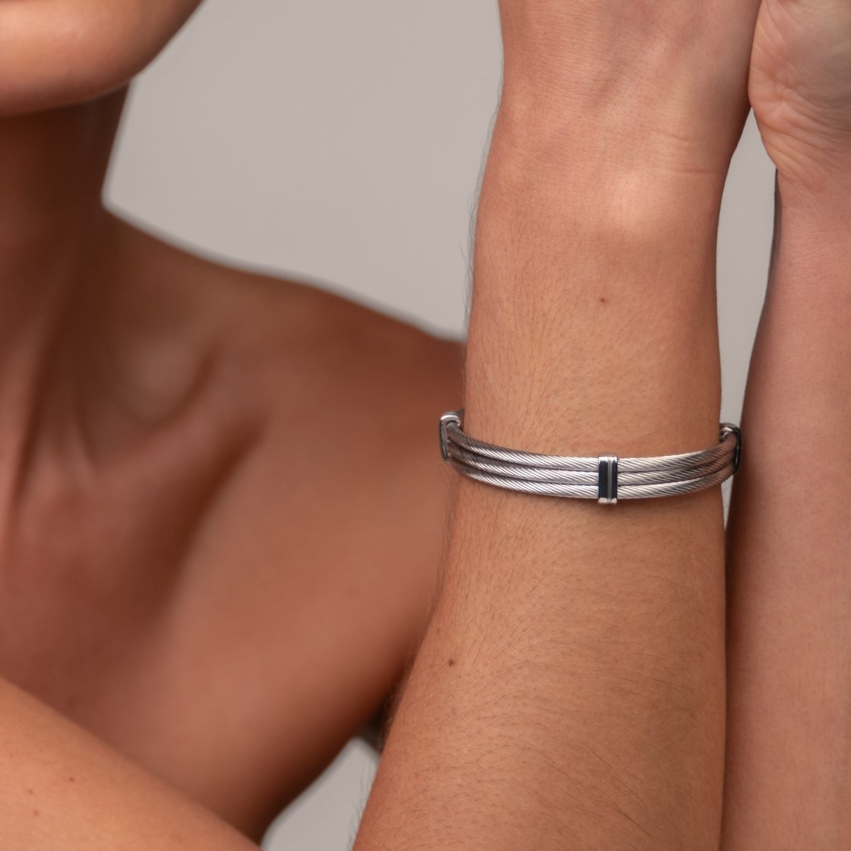 Bracelete Wire - Prata - Murano Joias