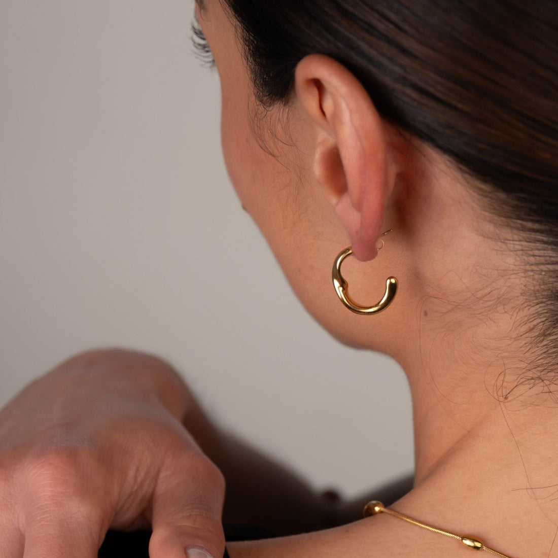 Brinco Argola Luci Banhado em Ouro 18k - Murano Joias