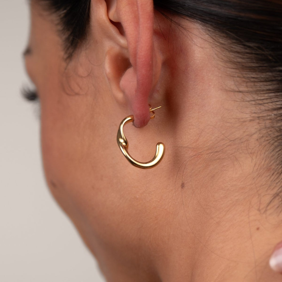 Brinco Argola Luci Banhado em Ouro 18k - Murano Joias