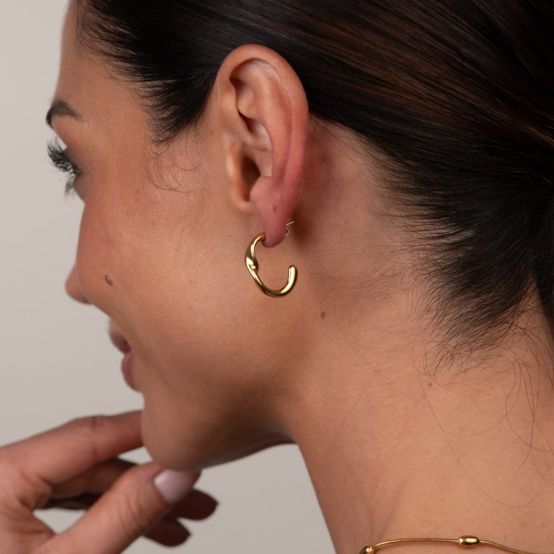 Brinco Argola Luci Banhado em Ouro 18k - Murano Joias