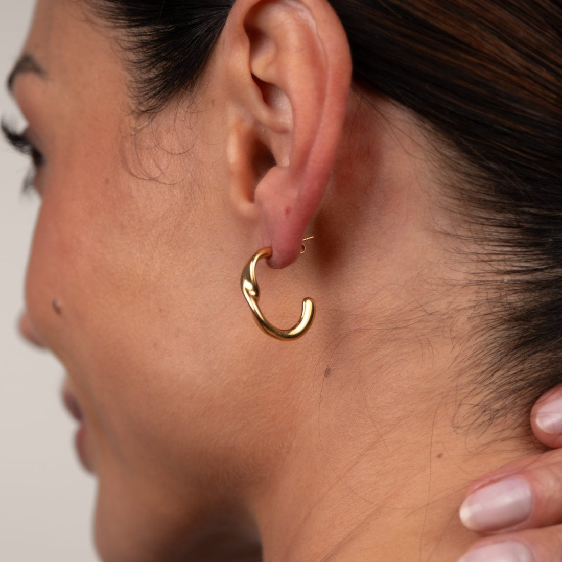 Brinco Argola Luci Banhado em Ouro 18k - Murano Joias