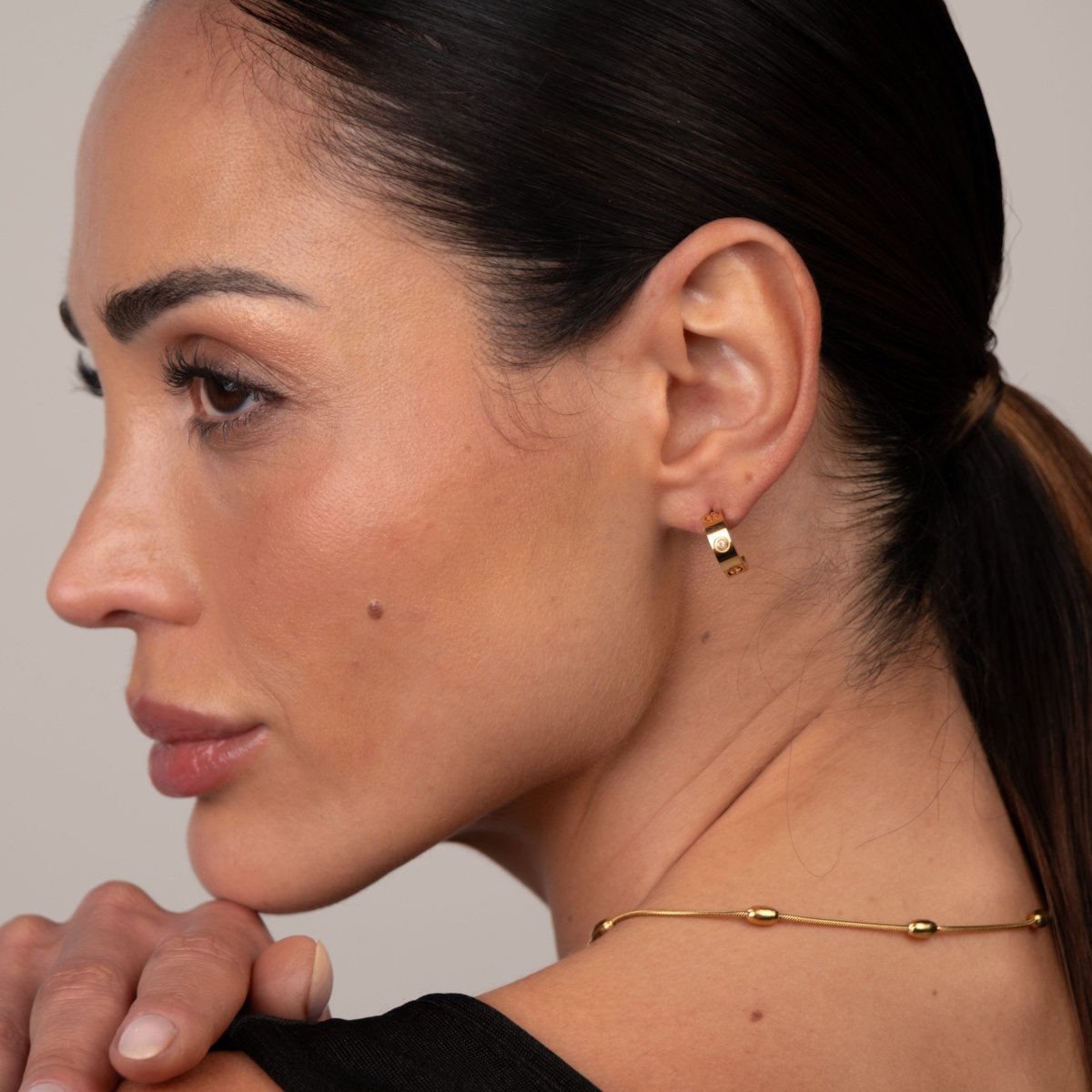 Brinco Argola Twist Banhado em Ouro 18K - Murano Joias