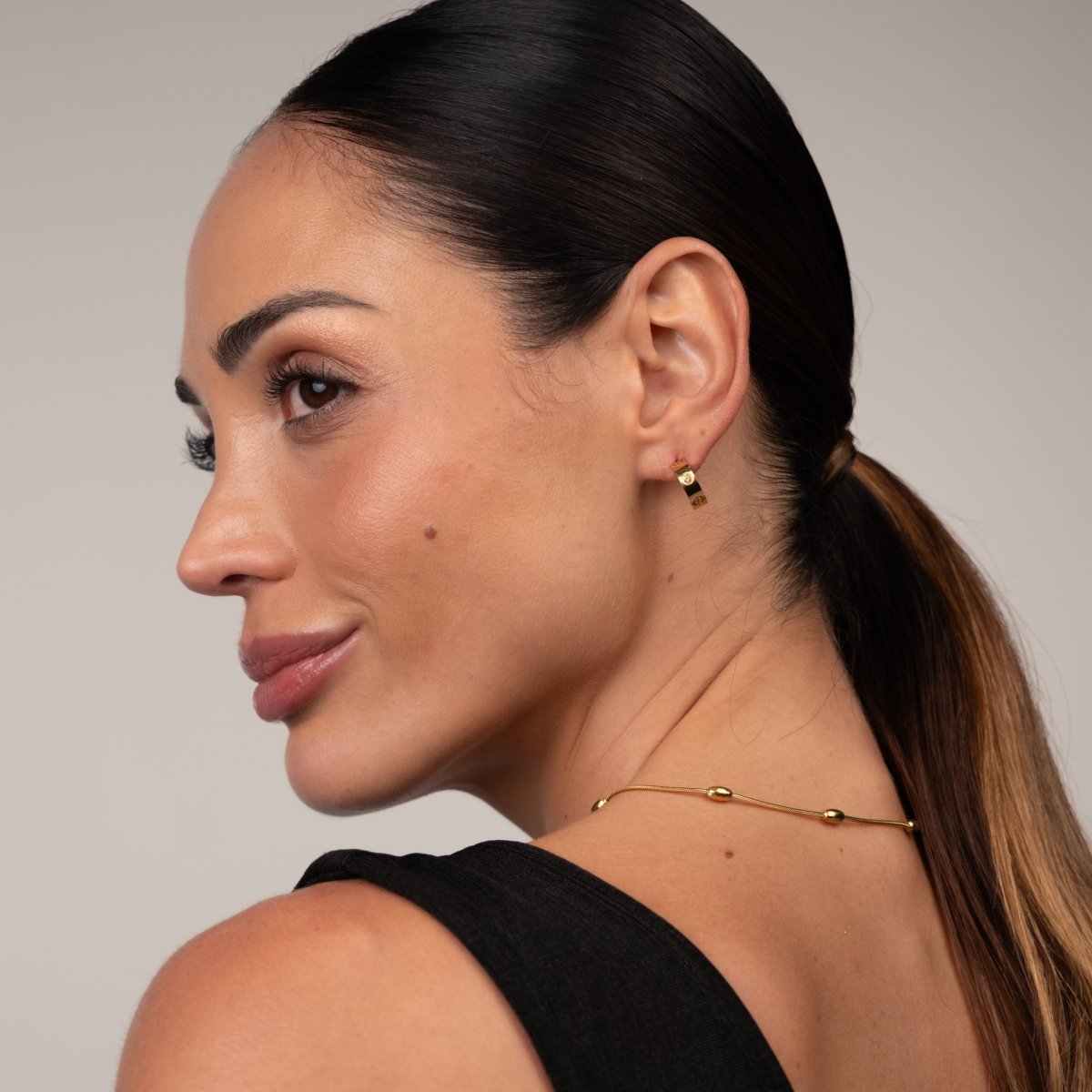 Brinco Argola Twist Banhado em Ouro 18K - Murano Joias